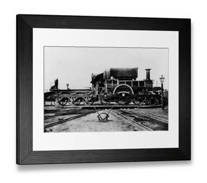 Framed Print : Broad Gauge passenger engine Lightning 1847 Great Western Railway Iron Duke Framed Print : Broad Gauge passenger engine Lightning 1847 Great Western Railway Iron Duke