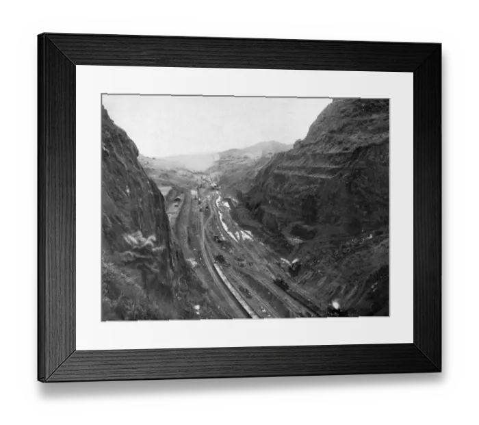Framed Print : The deepest excavation; Gaillard ( formerly Culebra ) cut, throught the isthmus Framed Print : The deepest excavation; Gaillard ( formerly Culebra ) cut, throught the isthmus