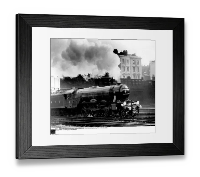 Framed Print : The Flying Scot making a non-stop run to Brighton from Victoria Station, London September Framed Print : The Flying Scot making a non-stop run to Brighton from Victoria Station, London September