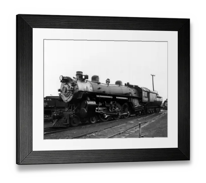 Framed Print : Union Pacific Pacific Class Steam Locomotive 4-6-2 wheel arrangement P Class designation Framed Print : Union Pacific Pacific Class Steam Locomotive 4-6-2 wheel arrangement P Class designation