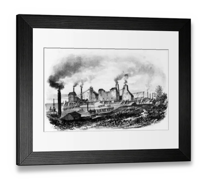 Framed Print : Hetton Colliery c 1822 Framed Print : Hetton Colliery c 1822