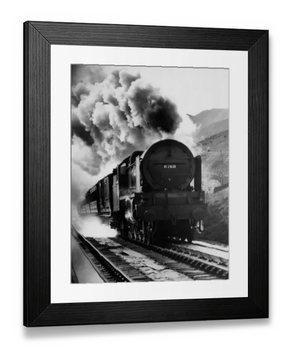 Framed Print : Train LMS Express picking up water at Tebay Framed Print : Train LMS Express picking up water at Tebay