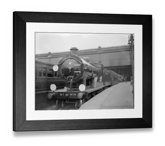 Framed Print : A typical Southern Railway Engine at Waterloo Station. 2 July 1923 Framed Print : A typical Southern Railway Engine at Waterloo Station. 2 July 1923
