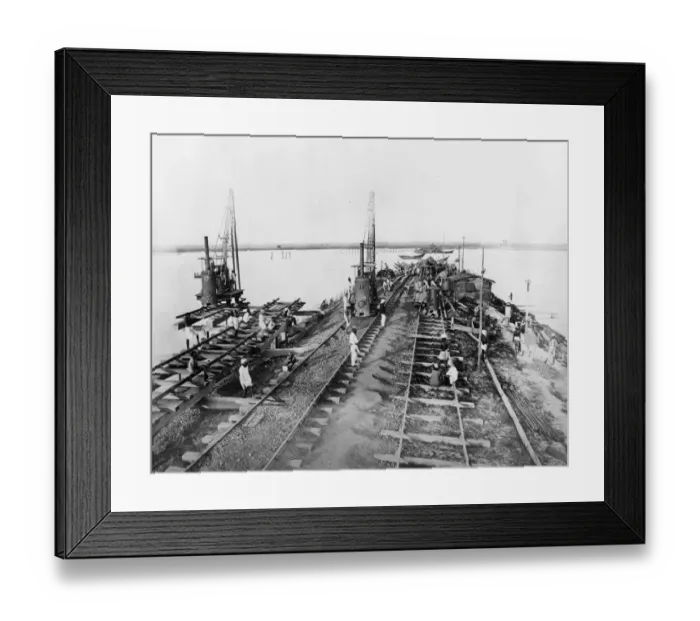 Framed Print : Building of the East Bengal Railway 1869-1872 Framed Print : Building of the East Bengal Railway 1869-1872