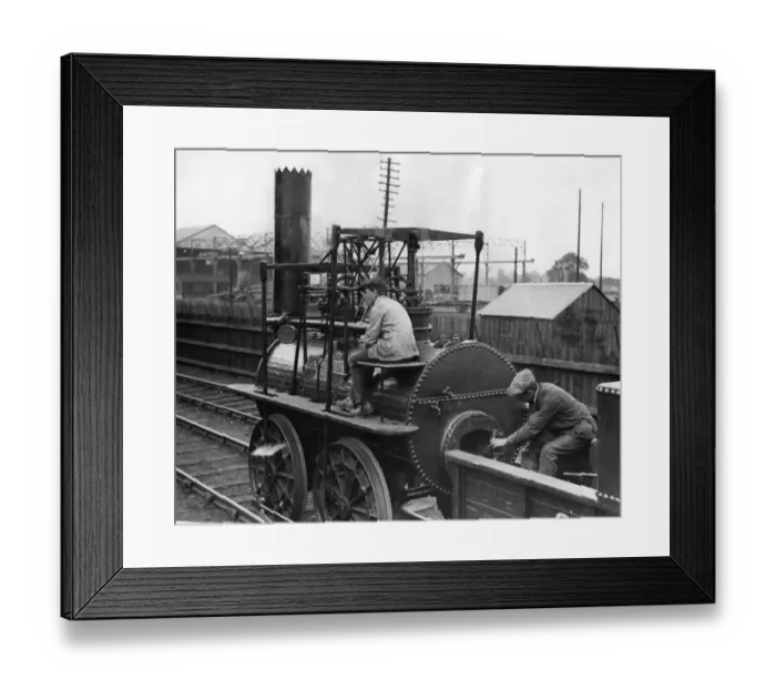 Framed Print : Stephensons locomotive No. 1 - centenary celebrations - Locomotion No Framed Print : Stephensons locomotive No. 1 - centenary celebrations - Locomotion No