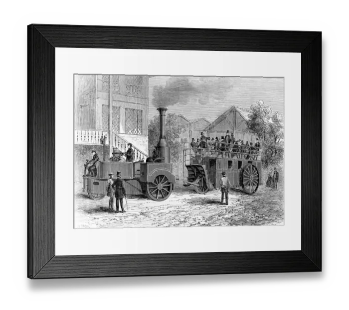 Framed Print : Steam train for route ordinaire no 78. 19th century Framed Print : Steam train for route ordinaire no 78. 19th century