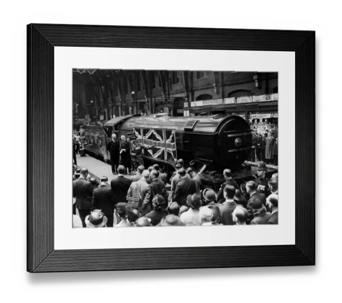 Framed Print : The Coldstreamer at Kings Cross being named by Major General Sir Cecil Pereira KCB Framed Print : The Coldstreamer at Kings Cross being named by Major General Sir Cecil Pereira KCB
