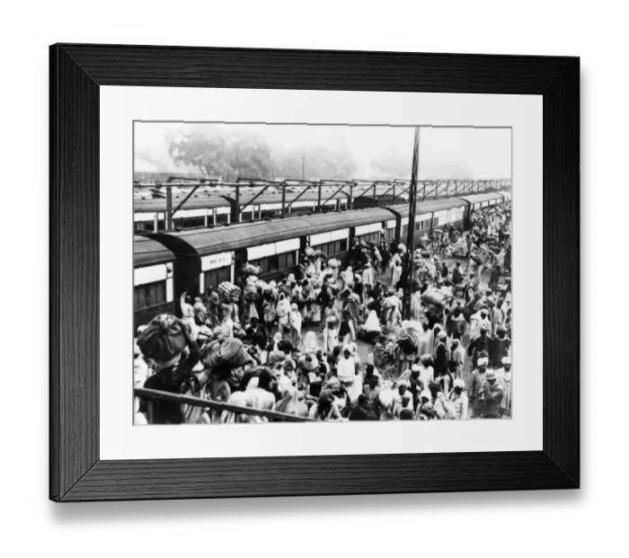 Framed Print : Kumbh Mela Allahabad Railway Station