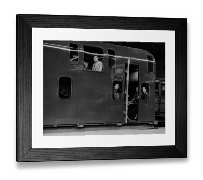 Framed Print : Double Decker train Framed Print : Double Decker train
