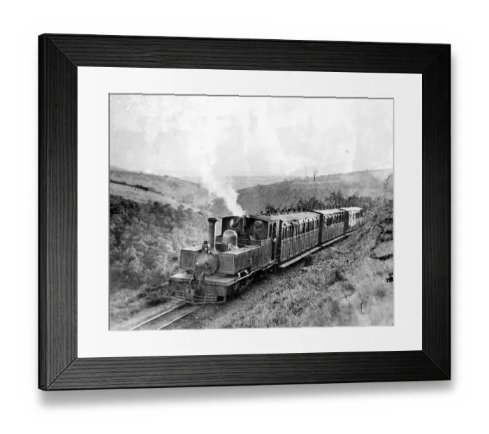 Framed Print : Lynton Barnstaple - steam train October 15th 1935