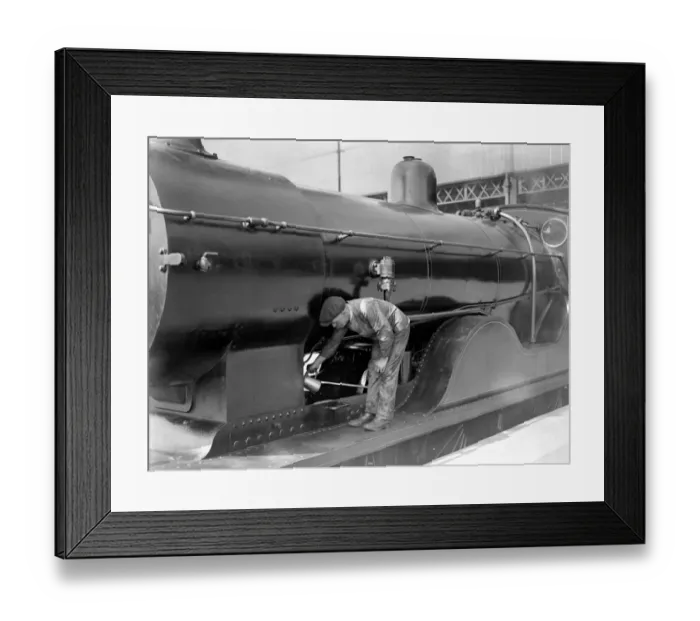 Framed Print : Engine oiling at Waterloo ? TopFoto