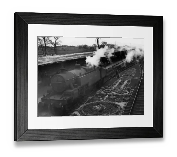 Framed Print : Cold Meece Station staffordshire Station Masters garden Framed Print : Cold Meece Station staffordshire Station Masters garden