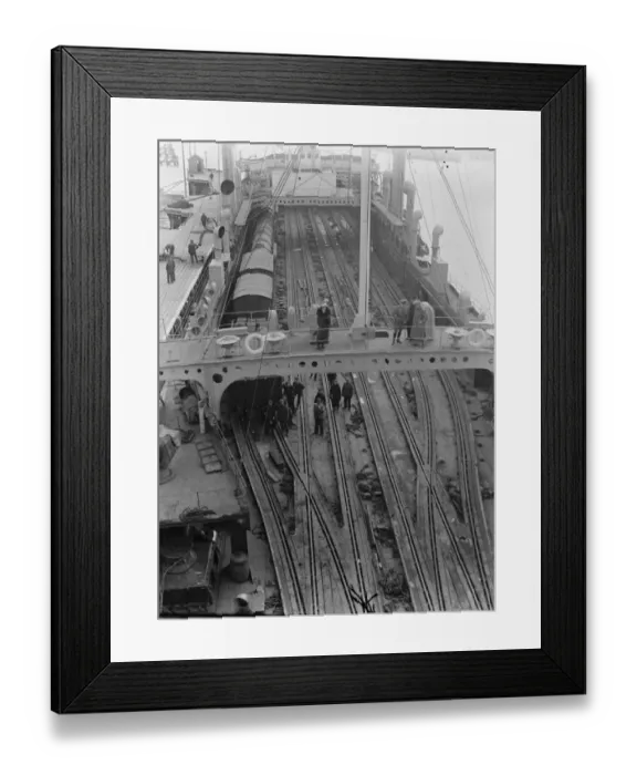 Framed Print : An overview of the Richborough Train Ferry on the east coast of Kent Framed Print : An overview of the Richborough Train Ferry on the east coast of Kent