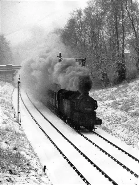 Winchmore Hill railtrack in January 1947