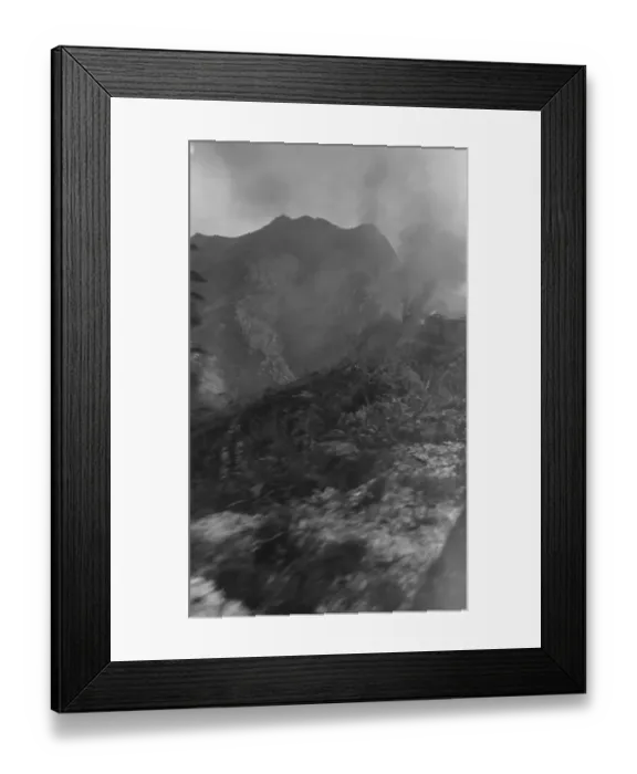 Framed Print : South Africa Mountain Pass railway - taken from the bending carriages showing steam