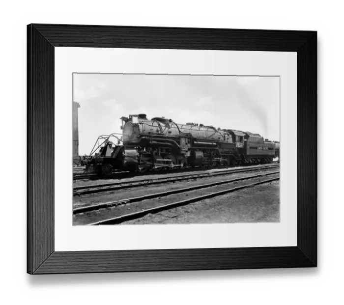 Framed Print : Mallet class steam locomotive. Purchased by the Union Pacific Railroad company Framed Print : Mallet class steam locomotive. Purchased by the Union Pacific Railroad company