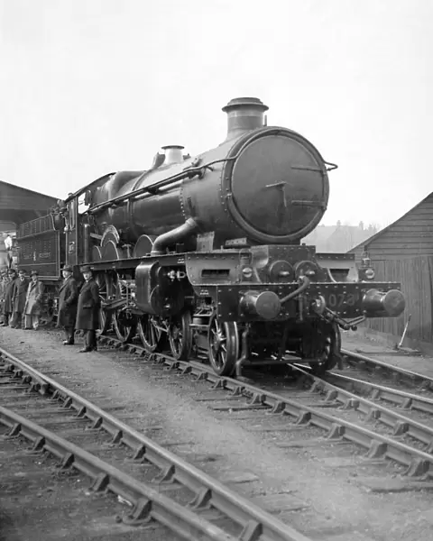 The New Great Western Railway Engine Caerphilly Castle on the occasion of demonstration