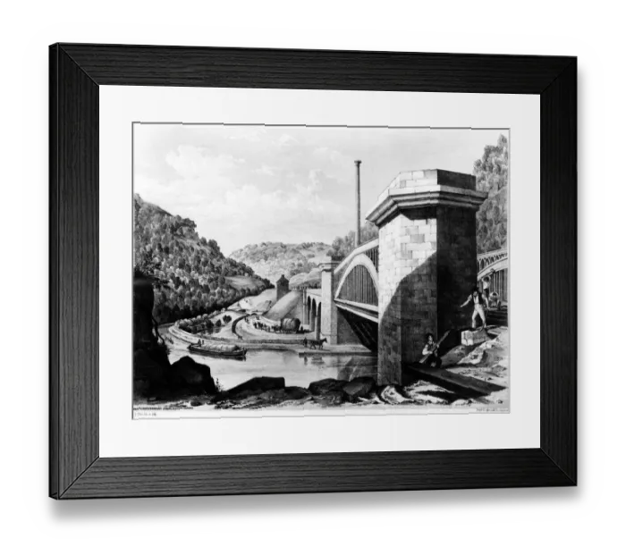 Framed Print : Whiteleys Viaduct at Charleston Curves, 1845 Built to carry the Manchester and Leeds Framed Print : Whiteleys Viaduct at Charleston Curves, 1845 Built to carry the Manchester and Leeds