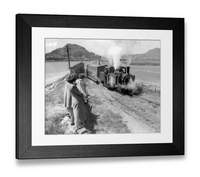 Framed Print : Re opening the Festiniog Railway which run from Portmadoo through 27miles of beautiful Framed Print : Re opening the Festiniog Railway which run from Portmadoo through 27miles of beautiful