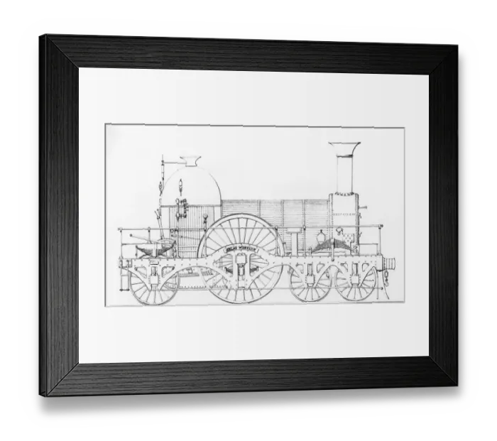 Framed Print : The Great Western 1846 Drawn by Lane