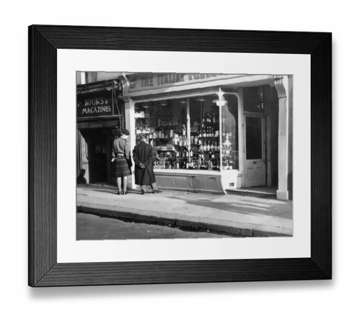 Framed Print : Italian Produce Company at 37 Old Compton Street, Soho, London, England. undated Framed Print : Italian Produce Company at 37 Old Compton Street, Soho, London, England. undated
