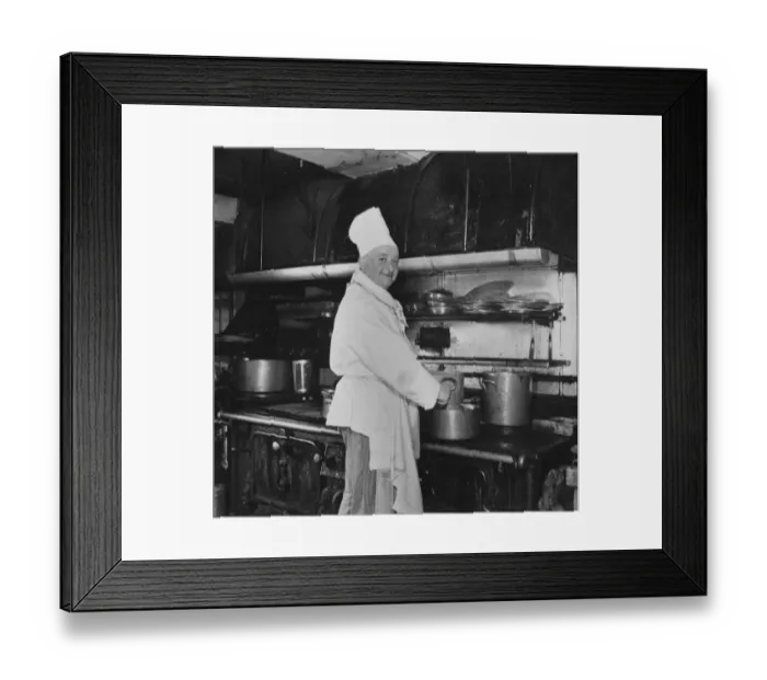 Framed Print : Greek cooking at the White Tower restaurant in London comes from Italian chef, Dionisio Framed Print : Greek cooking at the White Tower restaurant in London comes from Italian chef, Dionisio