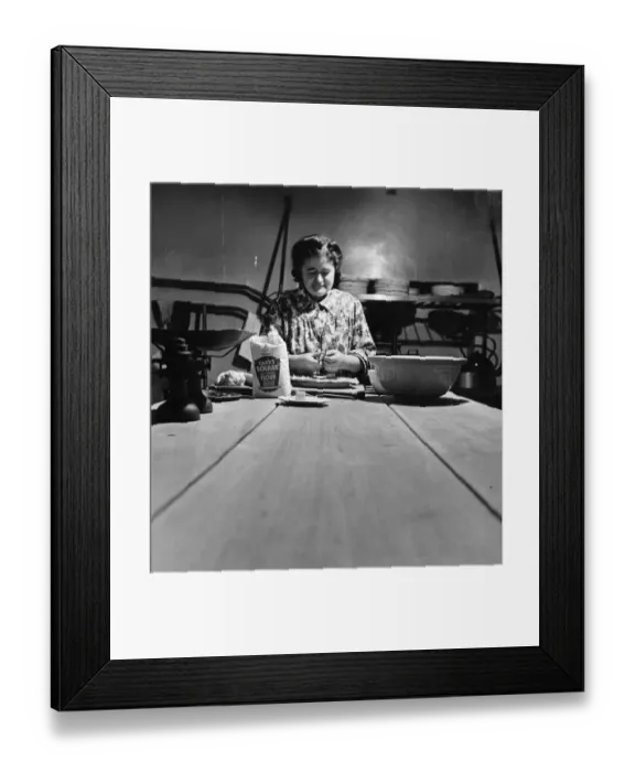 Framed Print : Mrs. Temperley prepares a pie in the kitchen of the Globe Tavern. A state owned pub in Longtown Framed Print : Mrs. Temperley prepares a pie in the kitchen of the Globe Tavern. A state owned pub in Longtown