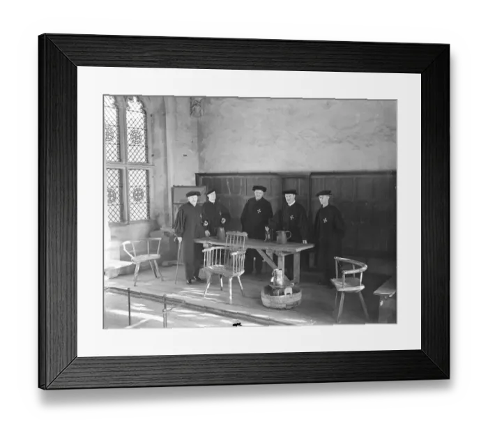 Framed Print : Where hospitable custom of eight centuries survives. Free ale and bread for wayfarers