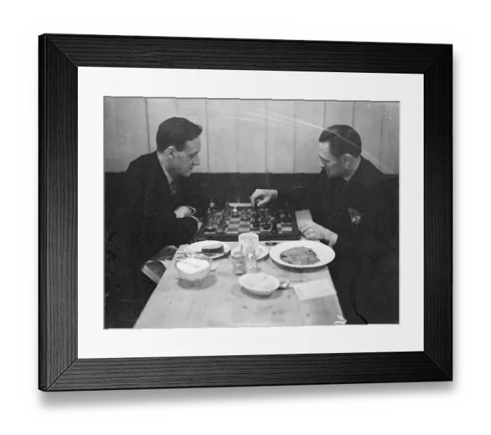 Framed Print : Womens champion runs city cafe devoted chess