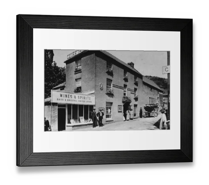 Framed Print : Cliff Hotel, Cheddar, Somerset, England undated Framed Print : Cliff Hotel, Cheddar, Somerset, England undated