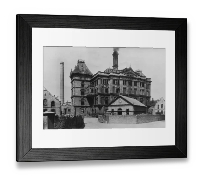 Framed Print : The Anglo-Bavarian Brewery in Shepton Mallet, Somerset. c. 1900 Framed Print : The Anglo-Bavarian Brewery in Shepton Mallet, Somerset. c. 1900