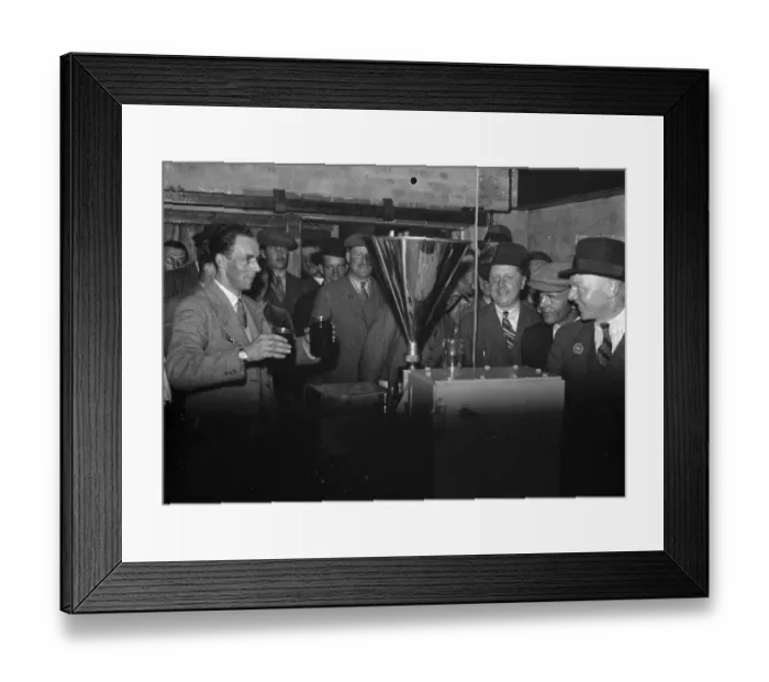 Framed Print : Demonstration at a canning factory. 1935 Framed Print : Demonstration at a canning factory. 1935