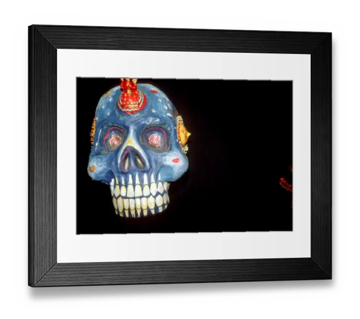 Framed Print : Mexican mask for the dead Framed Print : Mexican mask for the dead