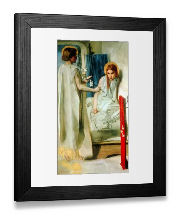 Framed Print : Ecce Ancilla Domini ! (The Annunciation) by Dante Gabriel Rossetti Dante Gabriel Rossetti (May 12 Framed Print : Ecce Ancilla Domini ! (The Annunciation) by Dante Gabriel Rossetti Dante Gabriel Rossetti (May 12