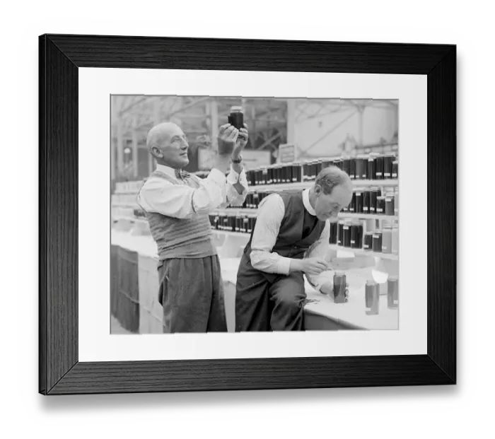 Framed Print : The National Show of Bees and Honey is in progress at the Crystal Palace in London