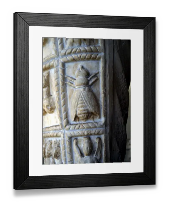 Framed Print : ANIMALS - Bees on the sacred dress of Diana of Ephesus relate to the human soul