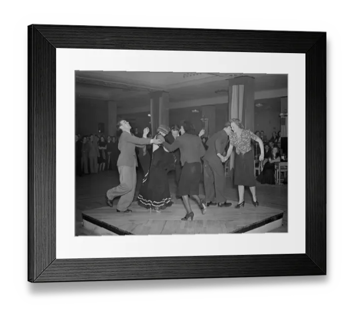 Framed Print : Jitterbugs come to London. dance / dancing / party season / celebration / happy vintage Framed Print : Jitterbugs come to London. dance / dancing / party season / celebration / happy vintage