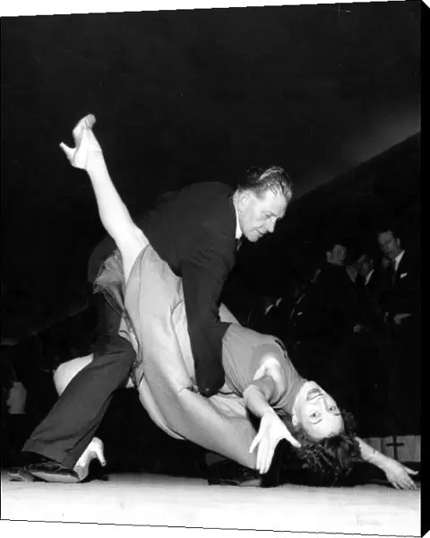 Dancing the jive or jitterbug 1950s dance  /  dancing  /  party season  /  celebration