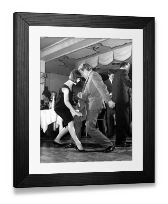 Framed Print : A couple seen dancing Britans latest dance craze, The Twist, at the Satire Club Framed Print : A couple seen dancing Britans latest dance craze, The Twist, at the Satire Club