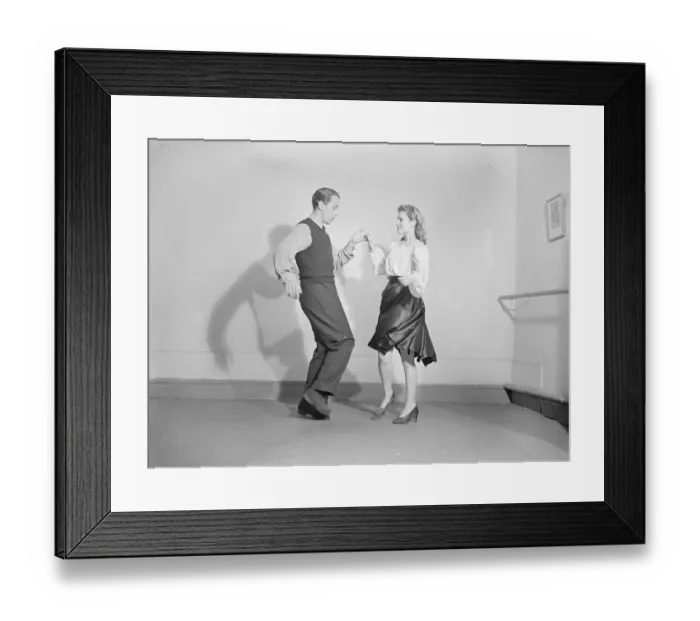 Framed Print : Jitterbugs come to London. dance  /  dancing  /  party season  /  celebration  /  happy vintage