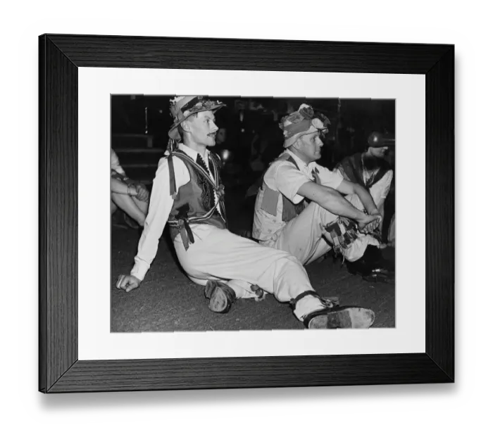 Framed Print : Folk Dance Festival. Lads from the country take a breather: their costumes are adorned Framed Print : Folk Dance Festival. Lads from the country take a breather: their costumes are adorned
