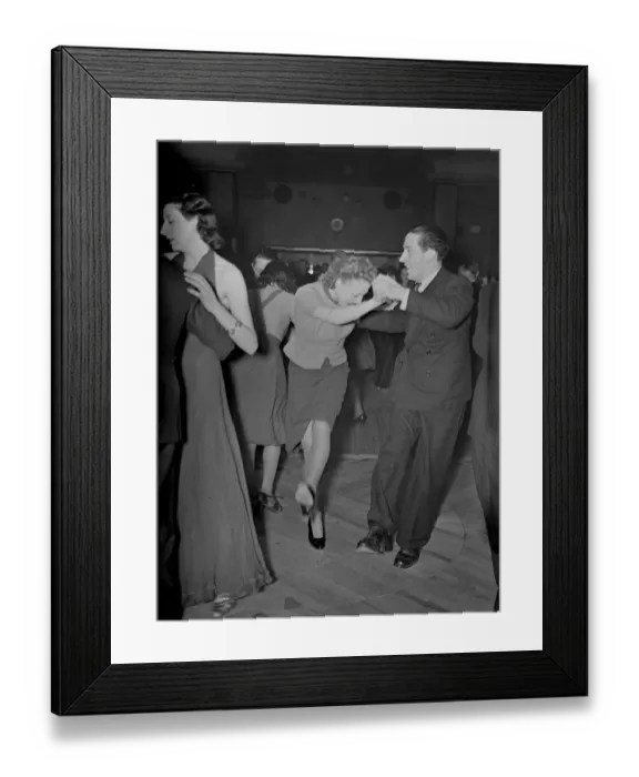 Framed Print : Jitterbugs come to London. dance / dancing / party season / celebration / happy vintage Framed Print : Jitterbugs come to London. dance / dancing / party season / celebration / happy vintage