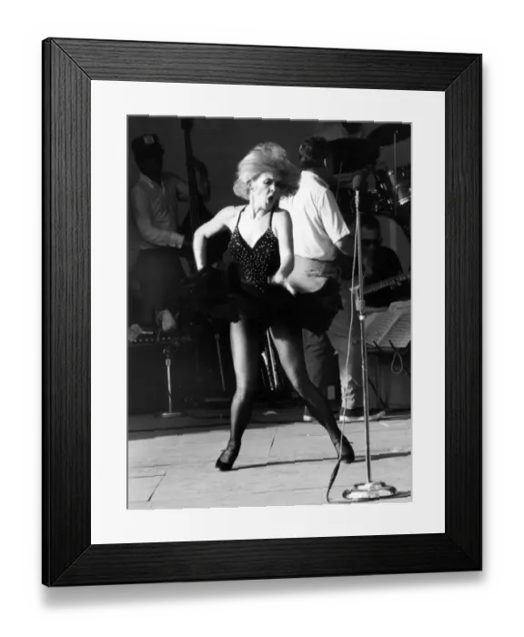 Framed Print : Joey Heatherton, entertains American servicemen with a torrid dance during the troops Framed Print : Joey Heatherton, entertains American servicemen with a torrid dance during the troops
