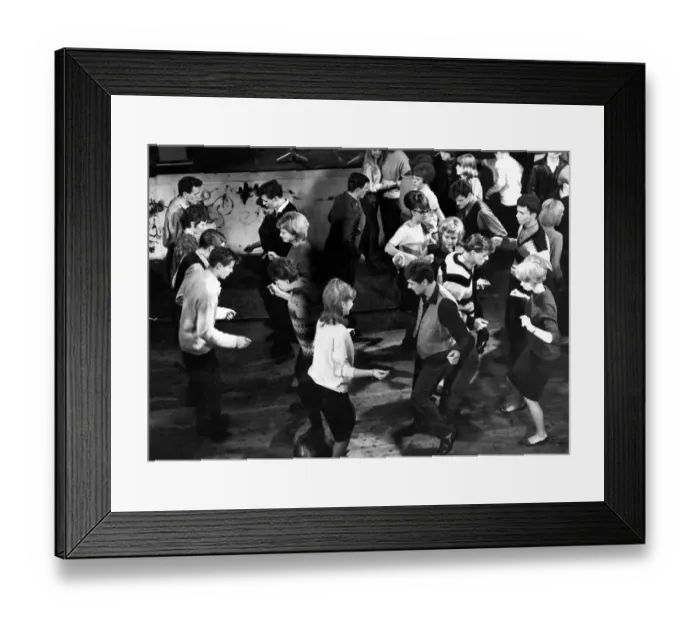 Framed Print : A dance floor full of young people dancing The Twist 9 April 1966 dance / dancing Framed Print : A dance floor full of young people dancing The Twist 9 April 1966 dance / dancing