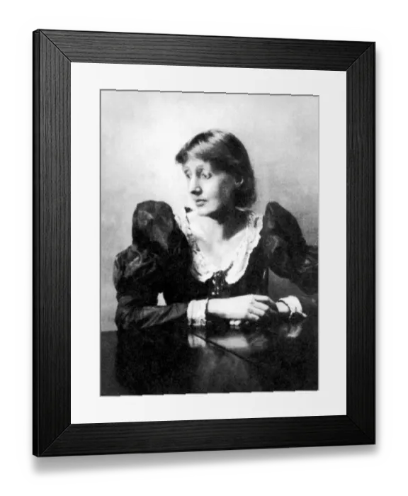 Framed Print : VIRGINIA WOOLF AUTHOR 1929 Bloomsbury Group, who were radical artists for their time Framed Print : VIRGINIA WOOLF AUTHOR 1929 Bloomsbury Group, who were radical artists for their time