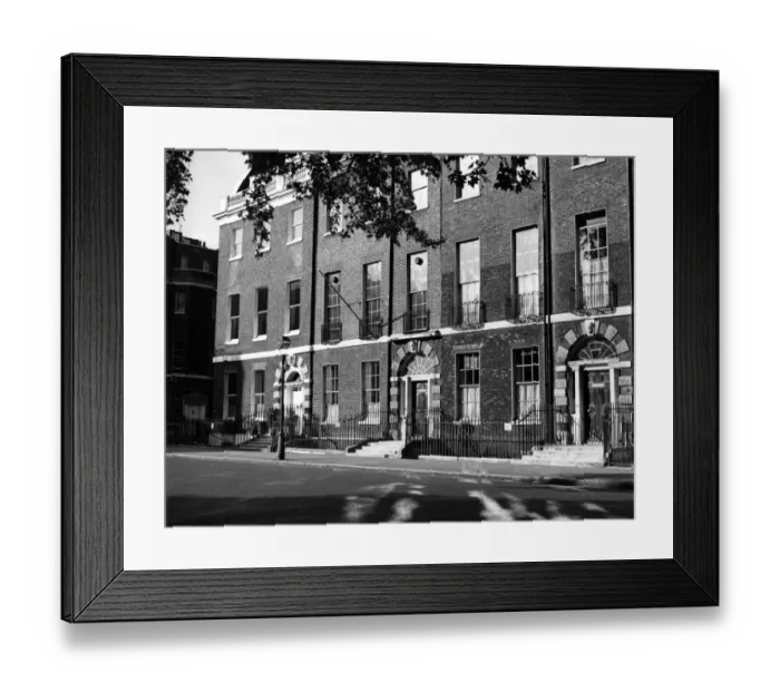 Framed Print : Houses in Bedford Square, Bloomsbury, London, England 1950s fifties Framed Print : Houses in Bedford Square, Bloomsbury, London, England 1950s fifties