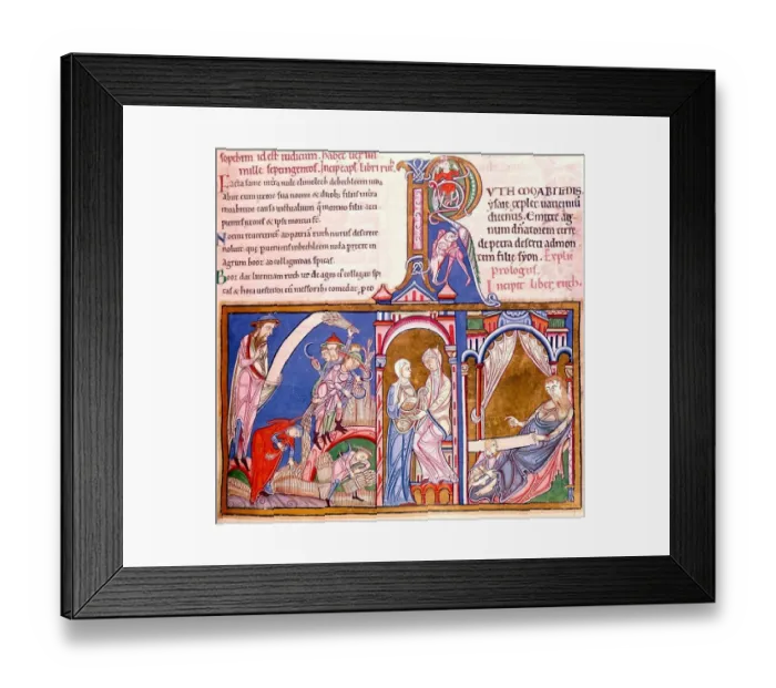 Framed Print : Ruth. Lambeth Bible History of London - Vauxhall  /  Lambeth