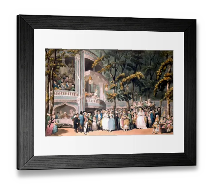 Framed Print : Vauxhall Pleasure Gardens London History of London - Vauxhall  /  Lambeth