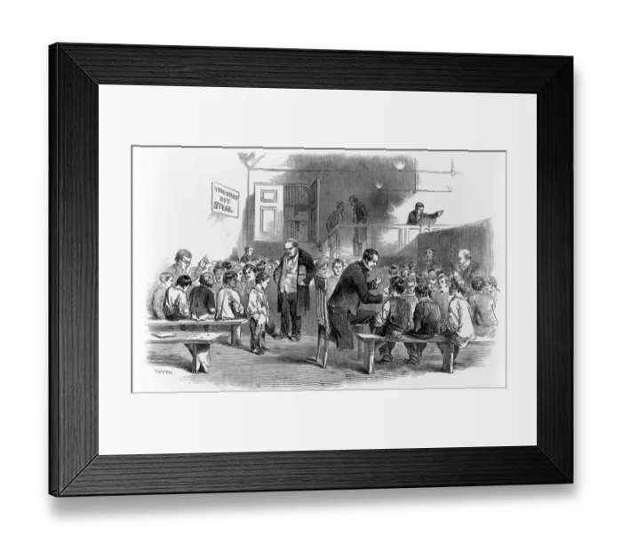 Framed Print : The Lambeth Ragged School (boys), 1846 Framed Print : The Lambeth Ragged School (boys), 1846