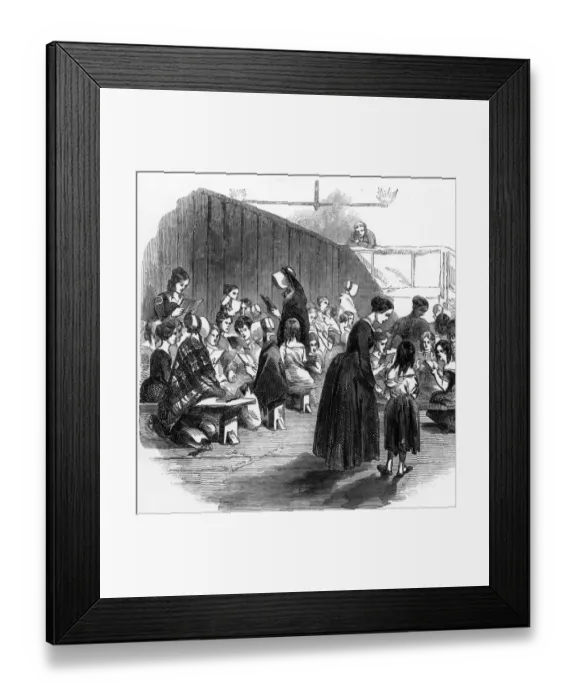 Framed Print : The Lambeth Ragged School (for girls)